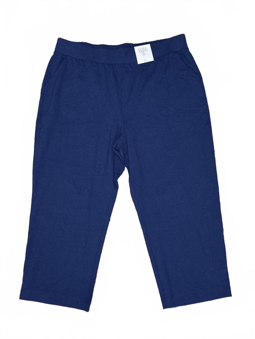 Croft & Barrow Women's XL Navy Blue Cropped Pants